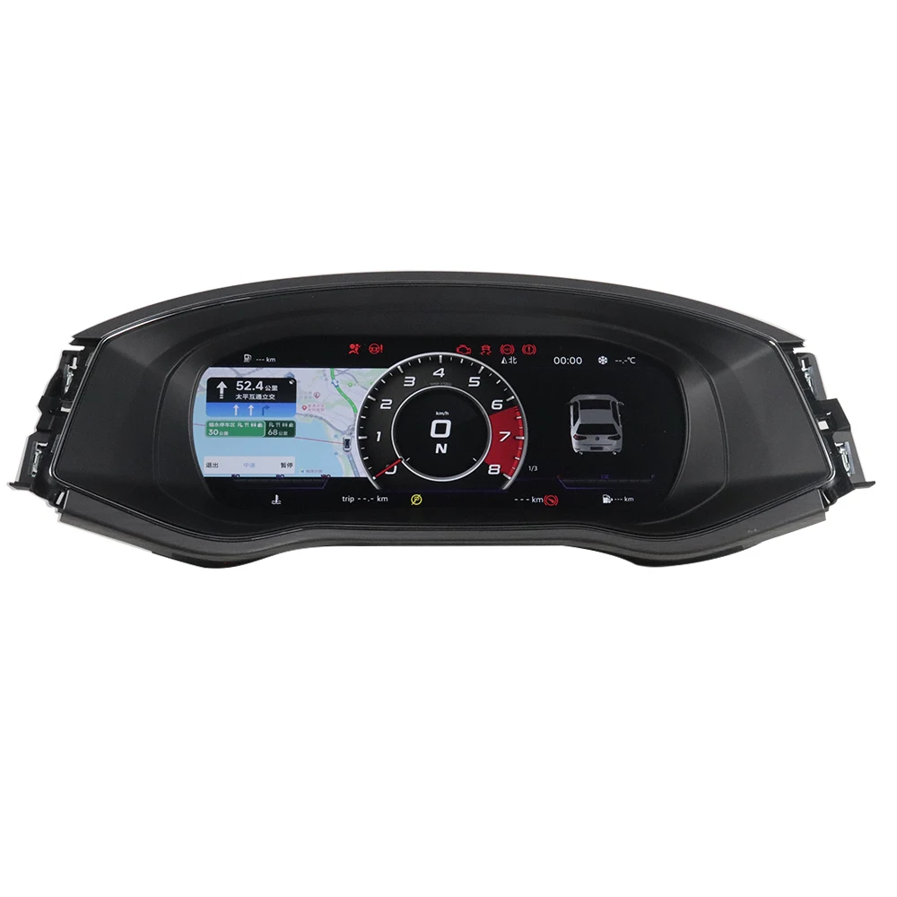 Panel Instrumen Digital 12,3 Inci untuk Passat 2016-2017, Odometer Mobil, Panel Dasbor, Speedometer LCD, Pemutar Multimedia