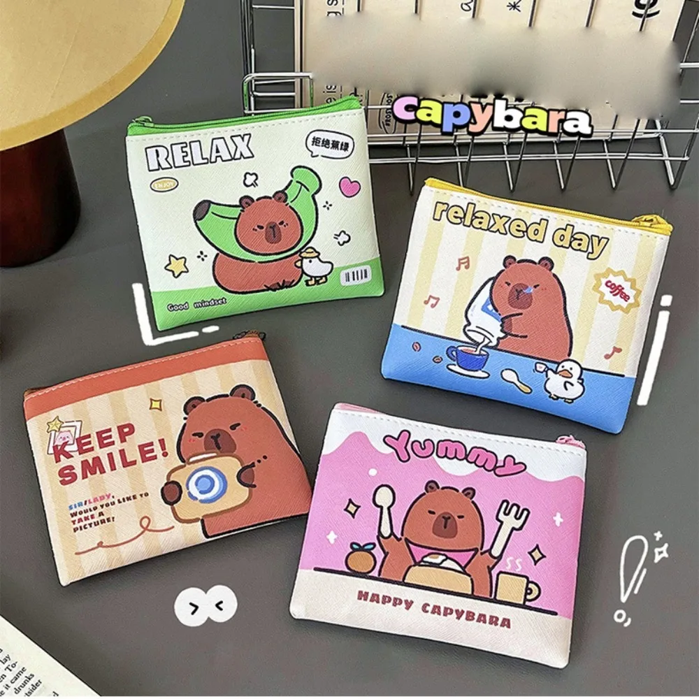 

New PU Coin Purse Wallet Waterproof Cartoon Cute Key Bag Mini Wallet
