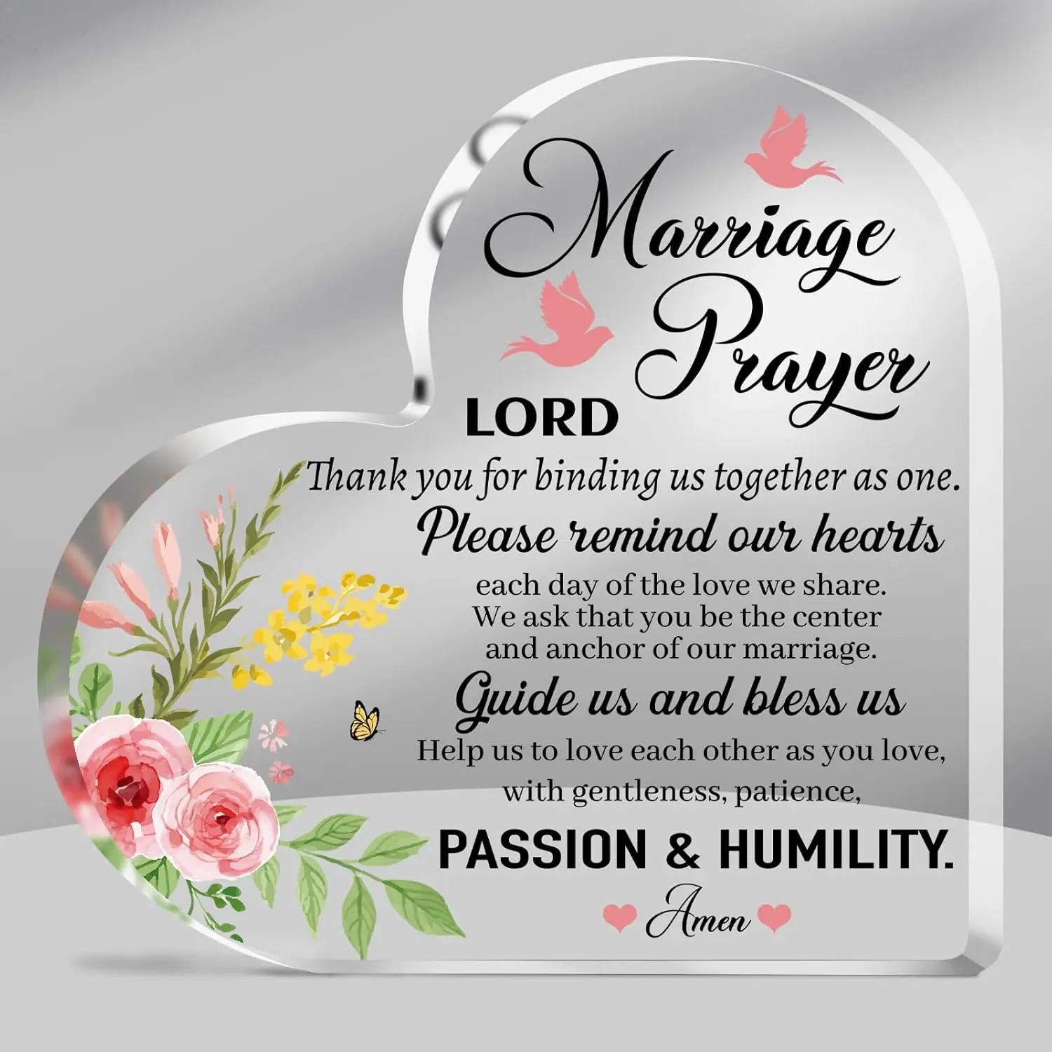 علامة الزفاف، هدية الزفاف الدينية، هدية الزفاف للأزواج حديثًا، اقتباس الصلاة للزوجين، هدية مباركة الزواج