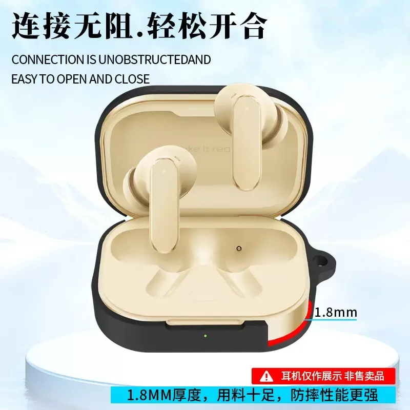 Soft Silicone Cases for Realme Buds Air8 Pro Protective Bluetooth Wireless Earphone Cover Charging Box Anti Scratch Hook Funda