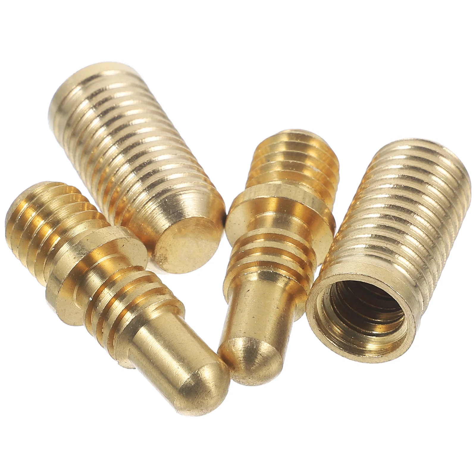 2 Sets Club Screws Slot Billiard Cue Repairing Pool Tip Extended Handle Joint Parts Copper Extension Rod Accessories