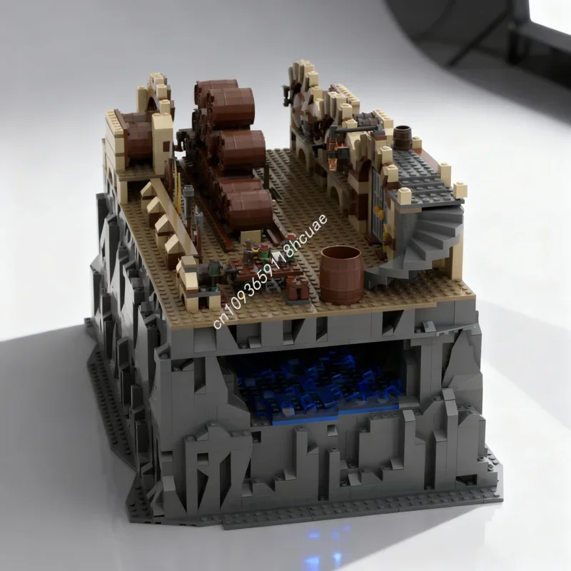 1897pcs MOC Hobbit Lord Rings The Barrel Escape Part 1 Model Toys Building Blocks Construction DIY Festival Gifts Creative Idea