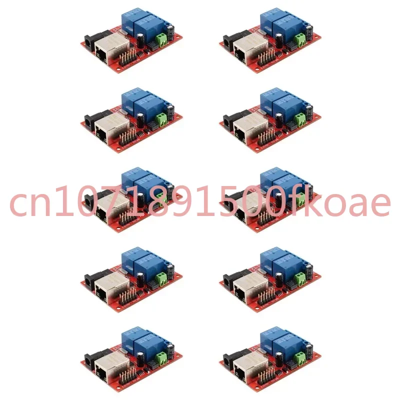 10X LAN Ethernet 2-Way Relay Board Delay Switch TCP/UDP Controller Module WEB Server