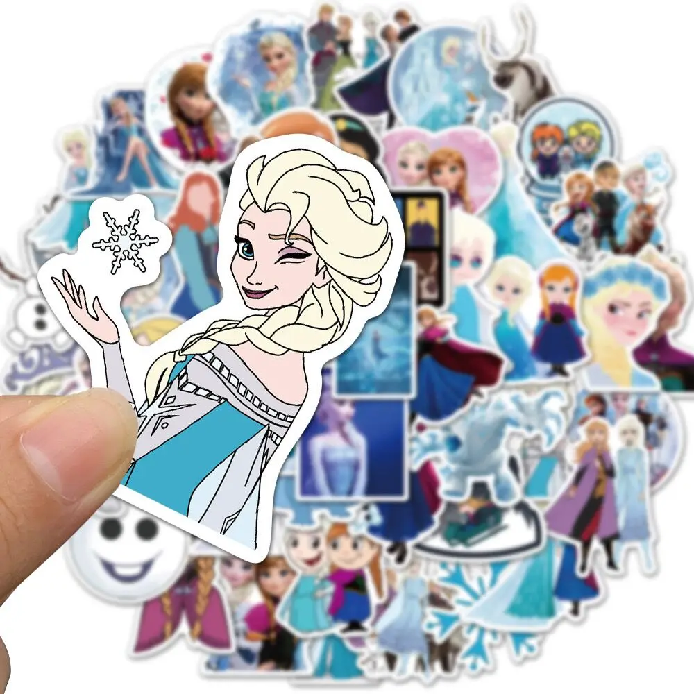 10/50pcs Disney Frozen Elsa Princess Stickers Aesthetic Graffiti Decals For Kids Laptop Luggage Skateboard Scrapbook Sticker