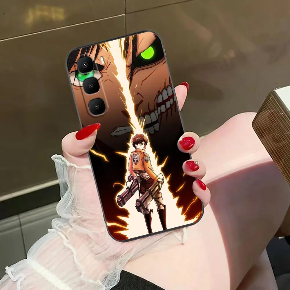 Phone Case For Infinix HOT 70 60 50 10 10I 10S 11 12 12I 20I 20S 30 30I ZERO 20 30 40 Funda Shell Cover Eren A-Attack On Titan