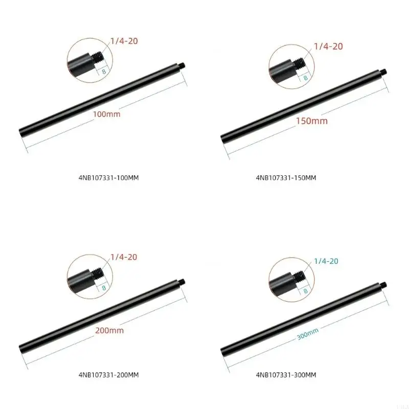 

U4LA 1/4 Connectors Mount Rod Lightweight Extension Poles for Camera Fill Light