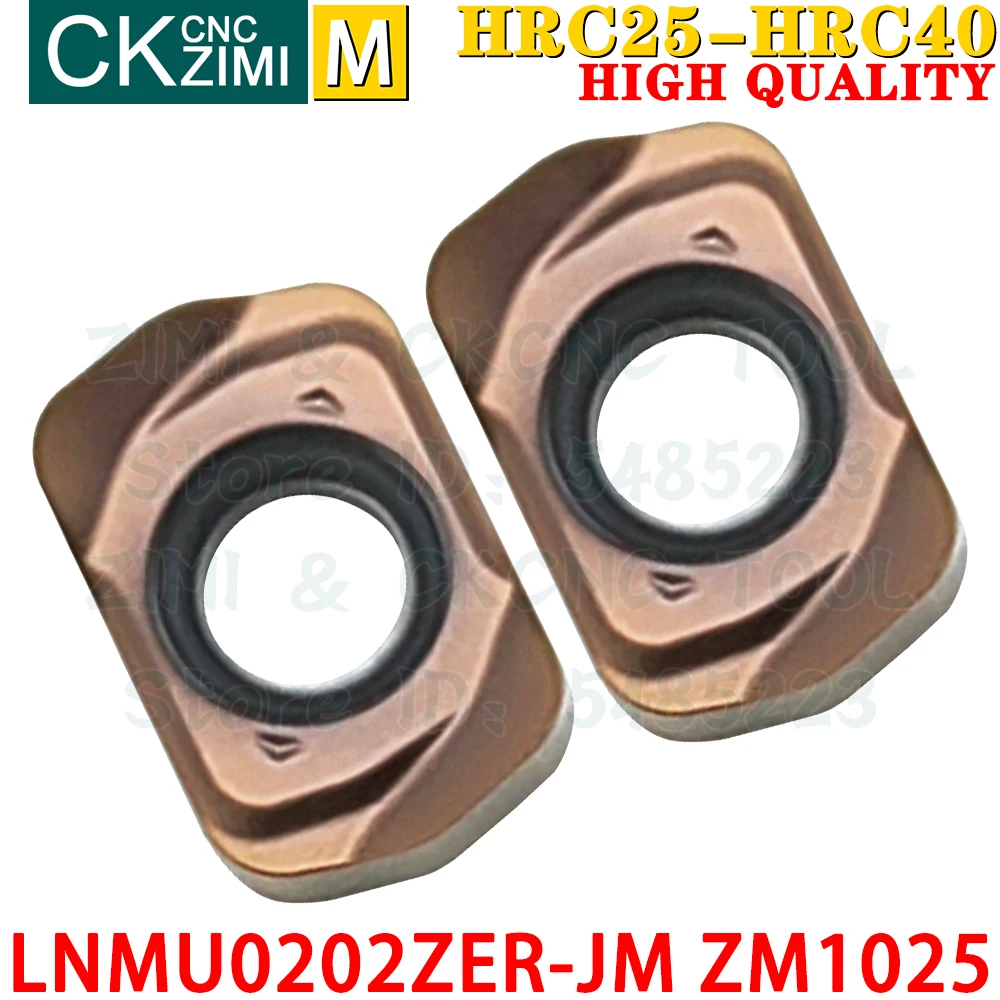 LNMU0202ZER-JM ZM1025 LNMU 0202ZER JM Carbide Insert Fast Feed Milling Insert Tool EXN02R CNC Metal Lathe Indexable Milling Tool