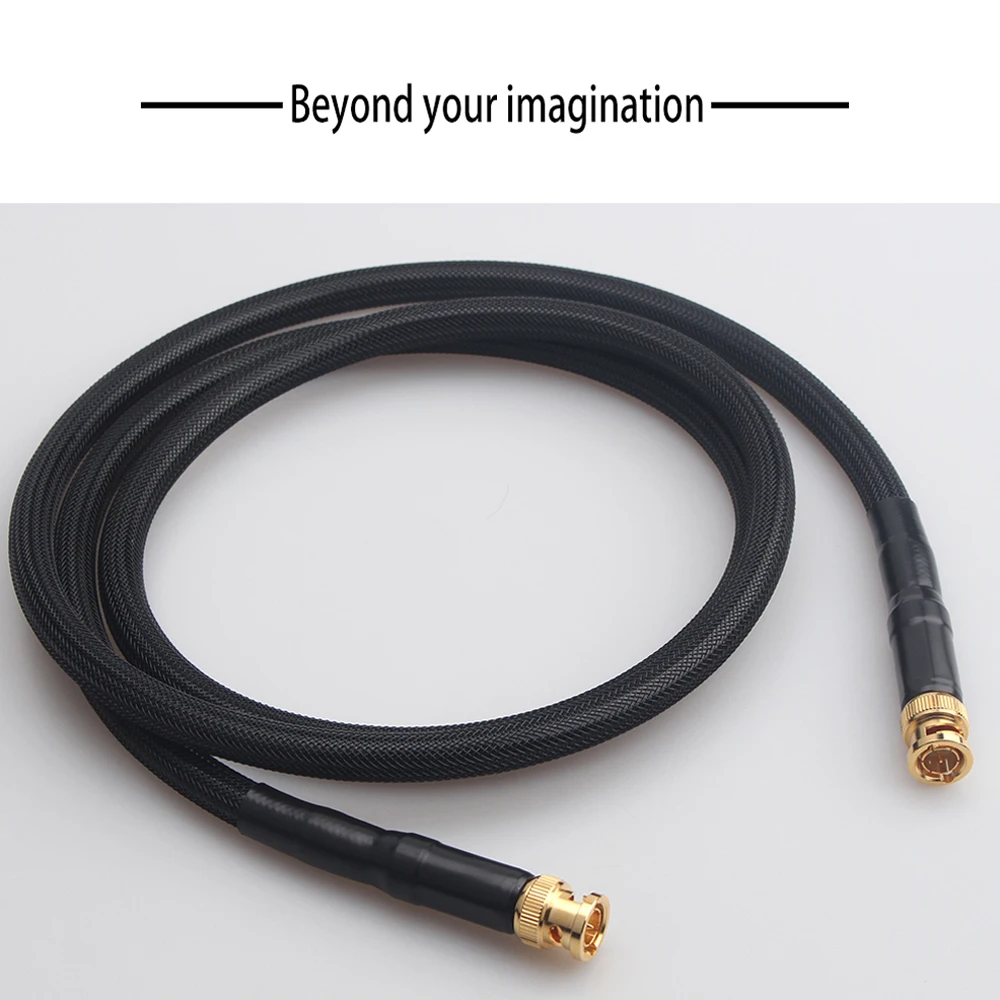 

HiFi Pure Silver BNC Digital Coaxial Cable HD Video Cable DI Radio Frequency SMA Audio Cable