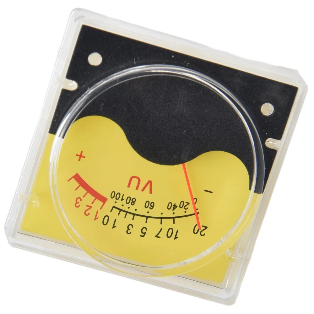 Durable High Accuracy Pointer Type VU Meter Portable Durable VU Level Meter Audio Volume Meter Car Audio