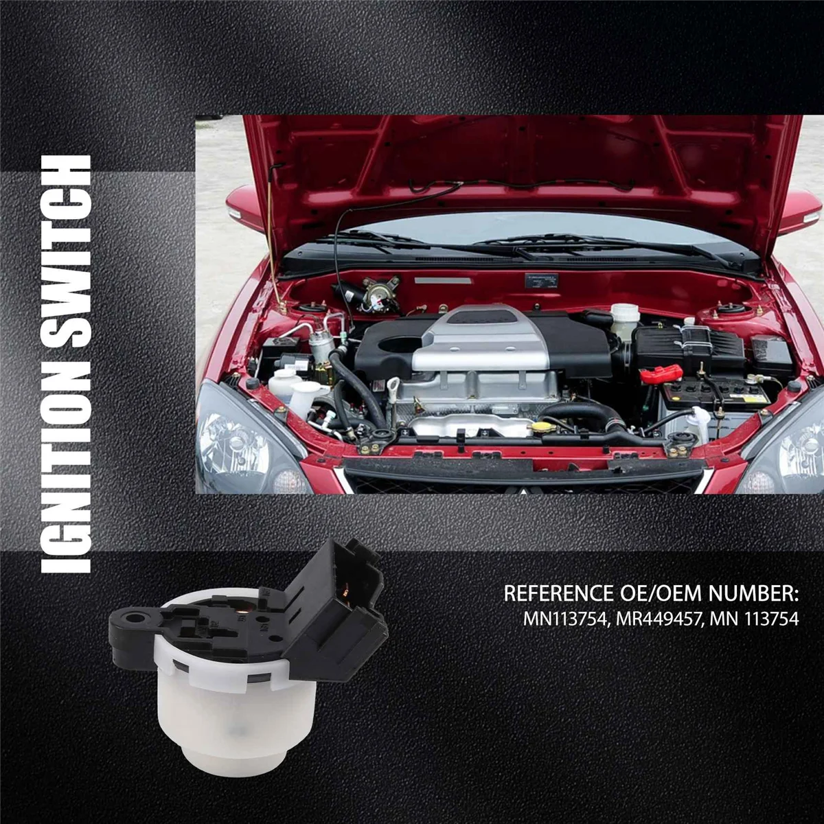 AT77 5 دبوس مفتاح تشغيل الإشعال Mn 113754   لميتسوبيشي غراندز لانسر أوتلاندر