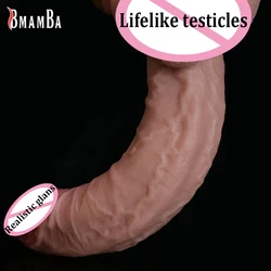 Super Realistic Fake Dildo Healthy Organic Silicon 9/10inch Strong Suction Cups of Male Penis Adult Sex Toys Women Vibrater Dick