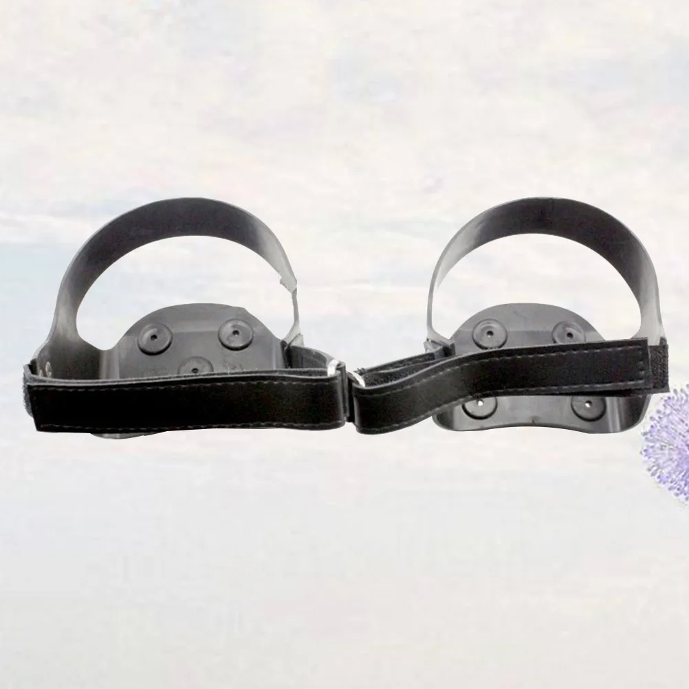 

1 Pair Shoe Covers 5 Teeth Crampons With Reflective Stripe For Hiking Walking Climbing On Snow Ice Terrain Black -38