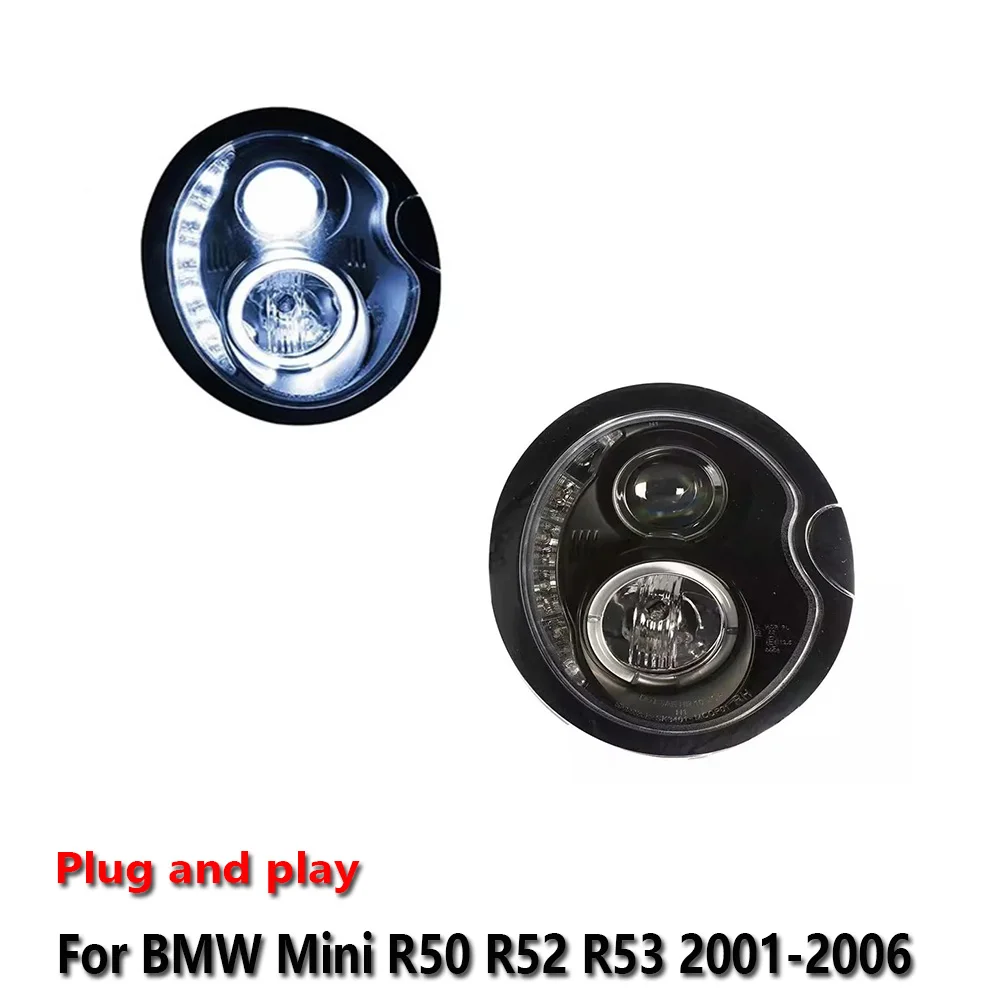

Светодиодные фары для BMW Mini R50 R52 R53 2001-2006 с ДХО, стоп-сигналом и указателем поворота, установка Plug and Play