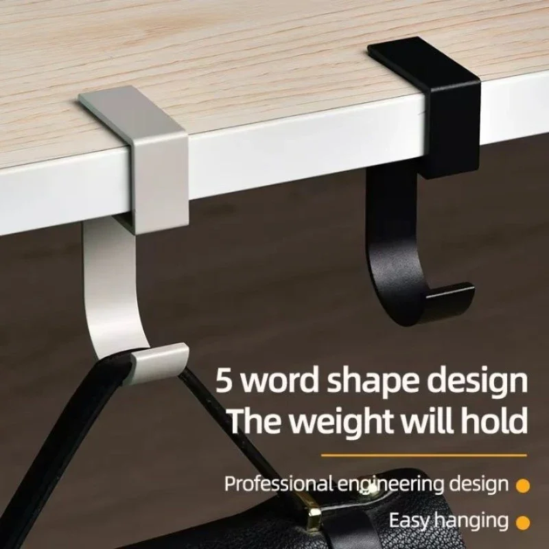Desk Edge Hook Multi Functional Headphones Stand Table Side Hanging Storage Rack For Gaming Headset Bag Universal Metal Holder