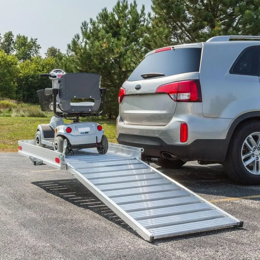 Ramps Elevate Outdoor ACC-500 Premium Aluminum Cargo Carrier with Ramp - 500 lb Cap