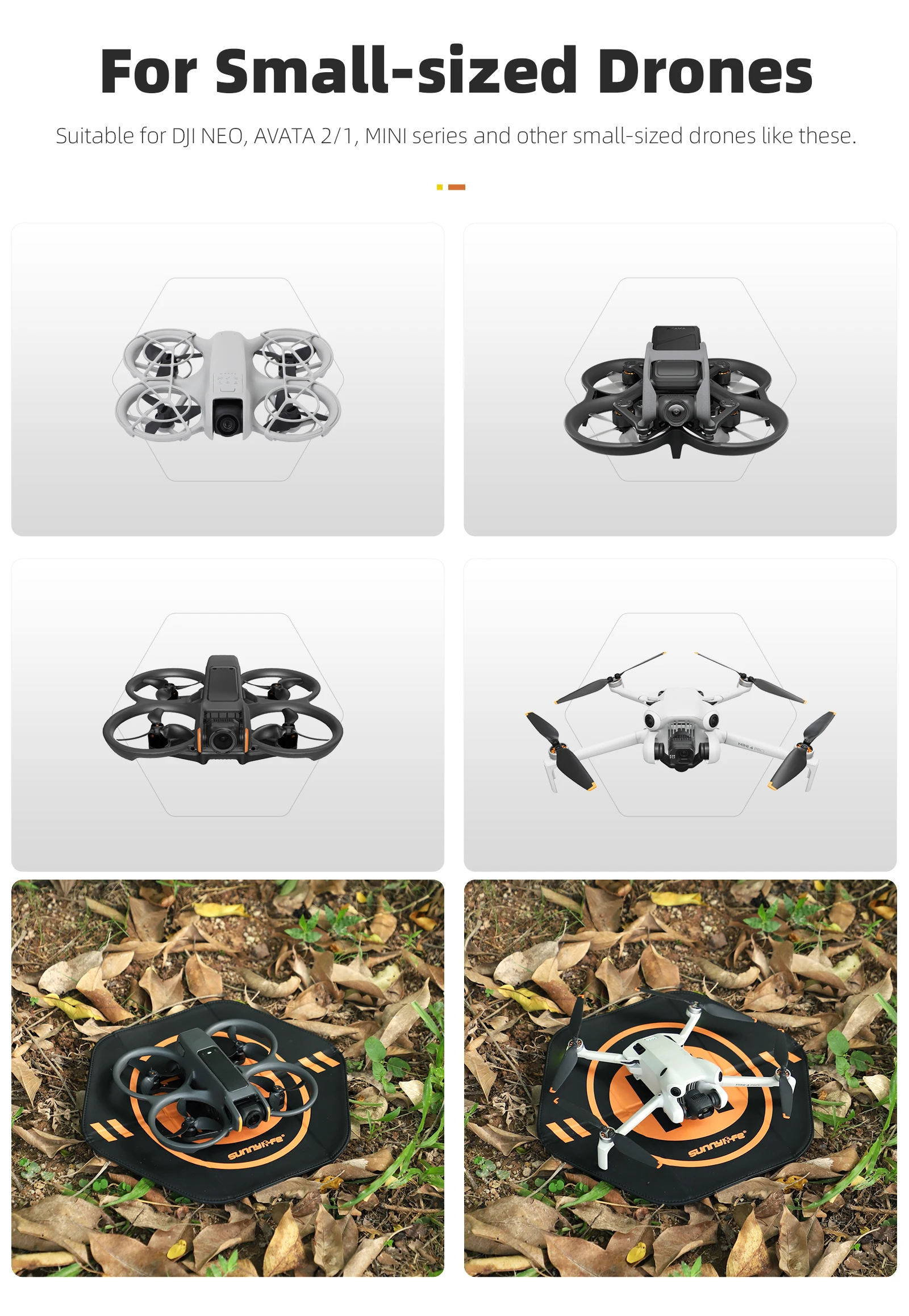35 سنتيمتر منصات الهبوط العالمية قابلة للطي ل DJI NEO/Mini 4 Pro/AVATA 2/1/Mini 4K/Mini 2/Mini سلسلة الطائرة بدون طيار كوادكوبتر اكسسوارات