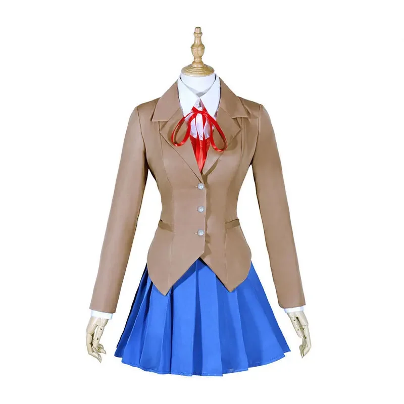 2023 Anime Literature Club Monika Cosplay Sayori Yuri Natsuki Cosplay Costume School Uniform Halloween Party Wear Girl