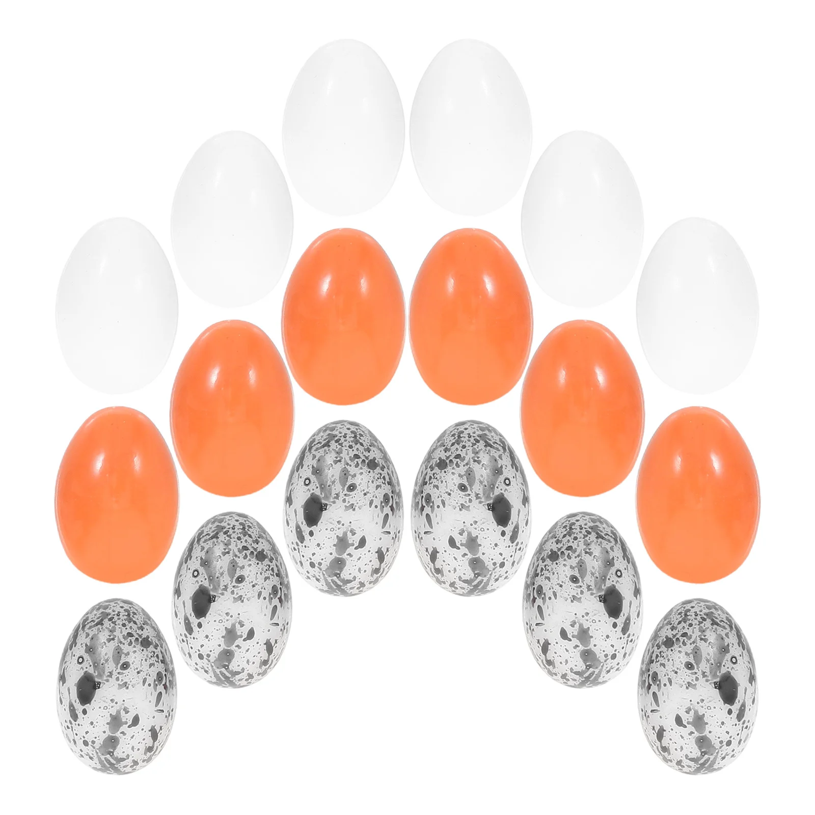 

36pcs Realistic Artificial Eggs Miniature Egg For Diy Craft Decor Micro Garden Ornament Faux Eggs Tiny Egg Kids Mini Crafts