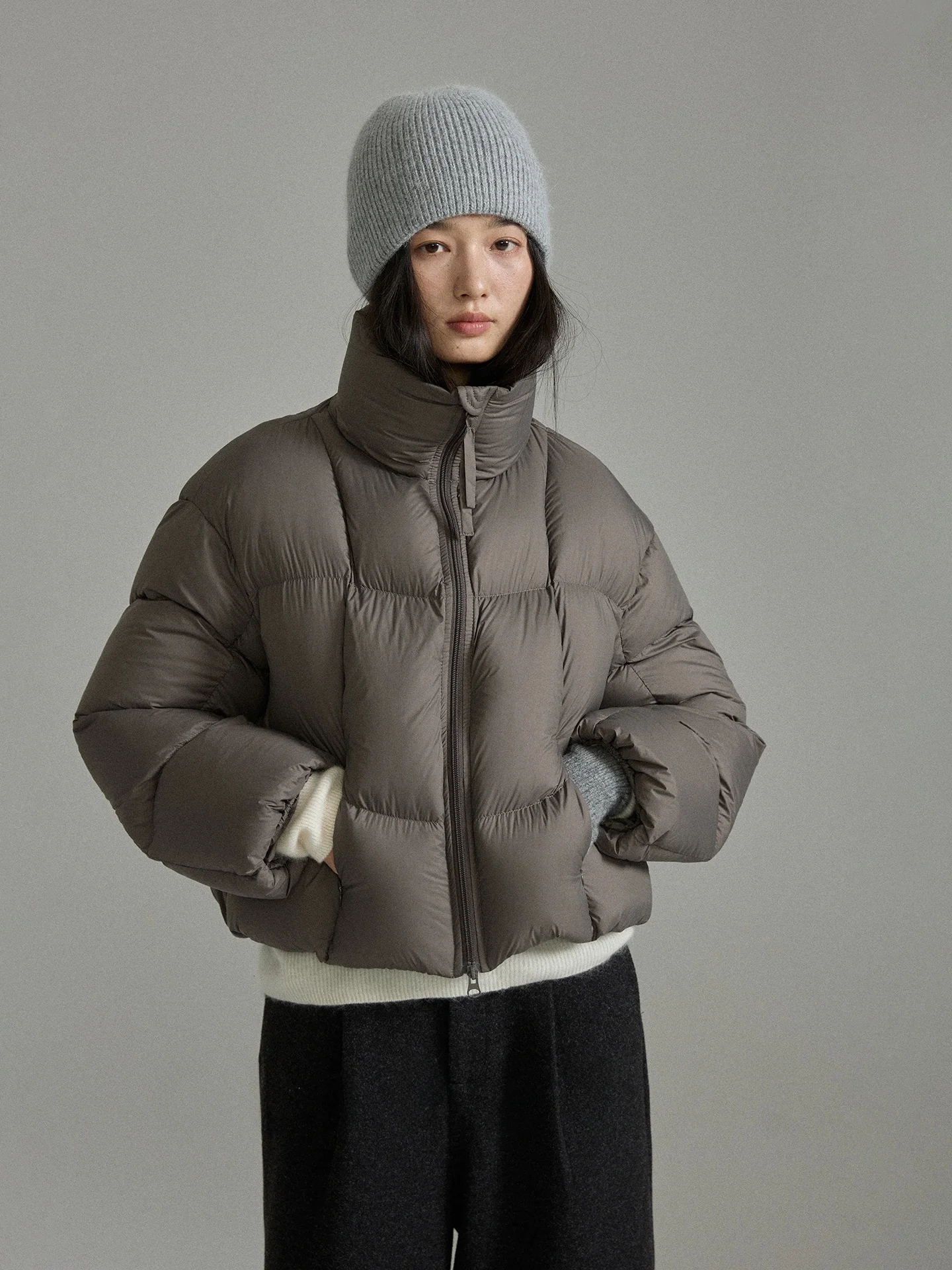 

CLIPETTE Зимняя модная утепленная стеганая куртка без подкладки с пуховым воротником, женская повседневная теплая куртка