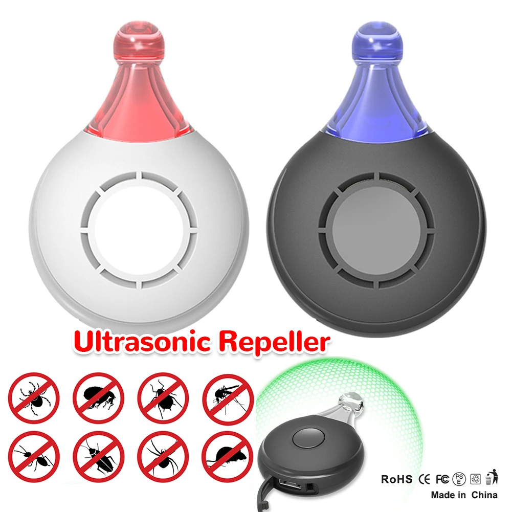 USB Rechargeable Ultrasonic Pet Pest Repeller Collar