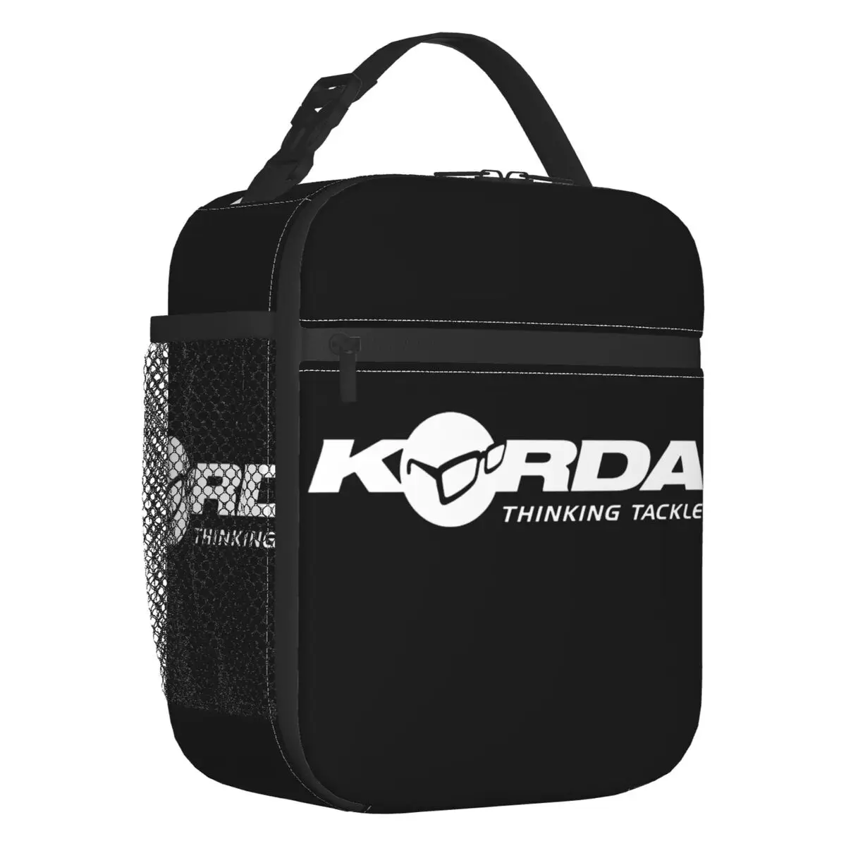 Korda Fishing Logo Insulated Lunch Bag for Women Portable Fish Carp Fisherman Gift Thermal Cooler Lunch Box Beach Camping Travel