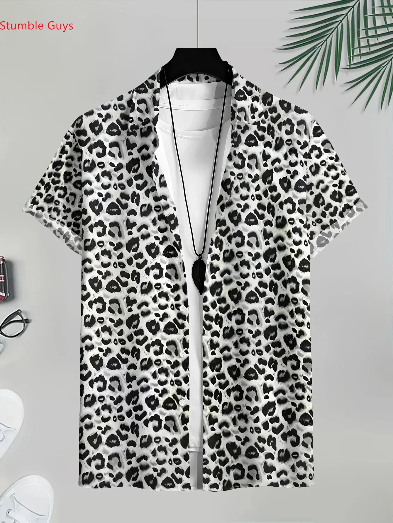 

Summer Fashion Party Shirt For Men Hawaiian StyleMan Women Short Sleeve Casual Print Beach Tops