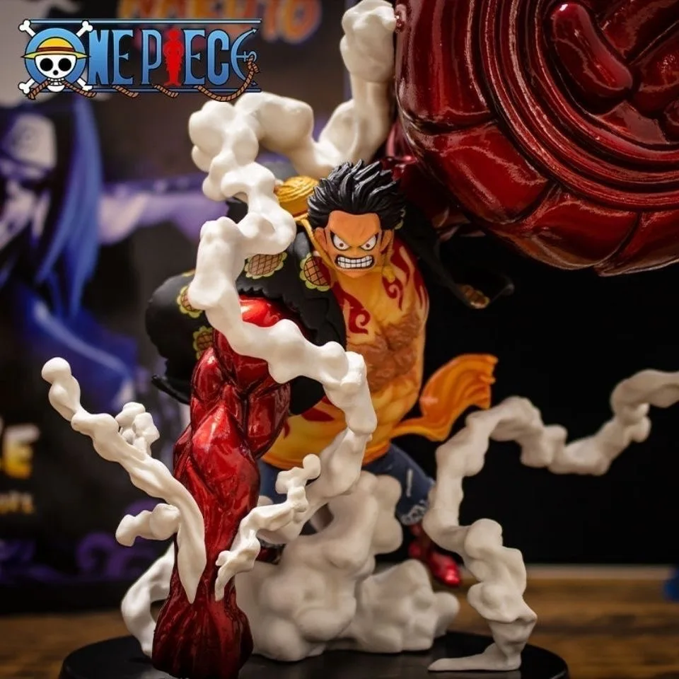 Estatueta do Rei Pirata e a quarta marcha do país Luffy Grande Macaco Rei arma punho grande Rufy estatueta GK modelo ornamento