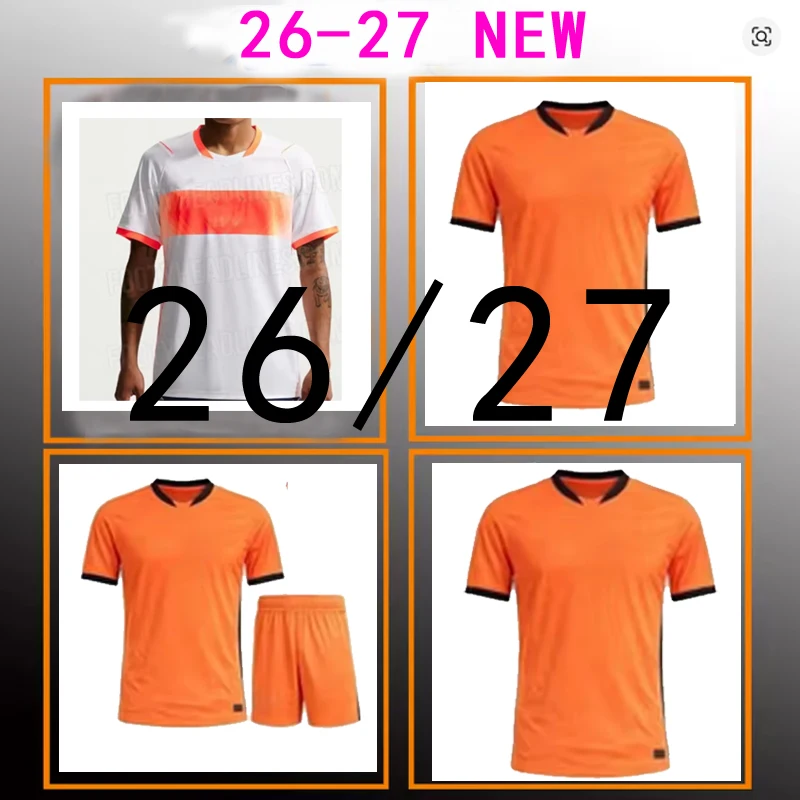 2026 Nederlandse tenue Aangepaste numerieke letters Nieuw ok26 tenue shirt Nederland - afbeelding 2
