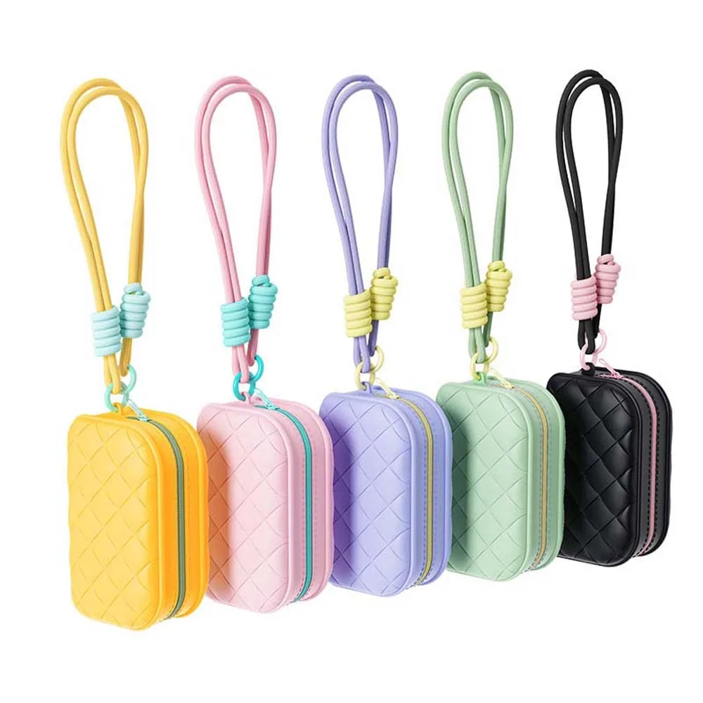 

Korean Style Silicone Cosmetic Bag Waterproof Toiletries Organizer Makeup Pouch Bag Handbag Rectangle Travel Wash Bag Outdoor