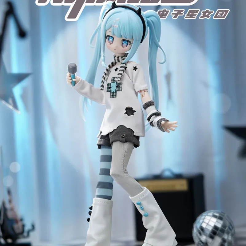 Image of Neu eingetroffen: Bjd Electronic Star Girl Group Serie 1: 1:8 große bewegliche Puppe, Bjd Blind Box, Tischdekoration, Sammelfiguren