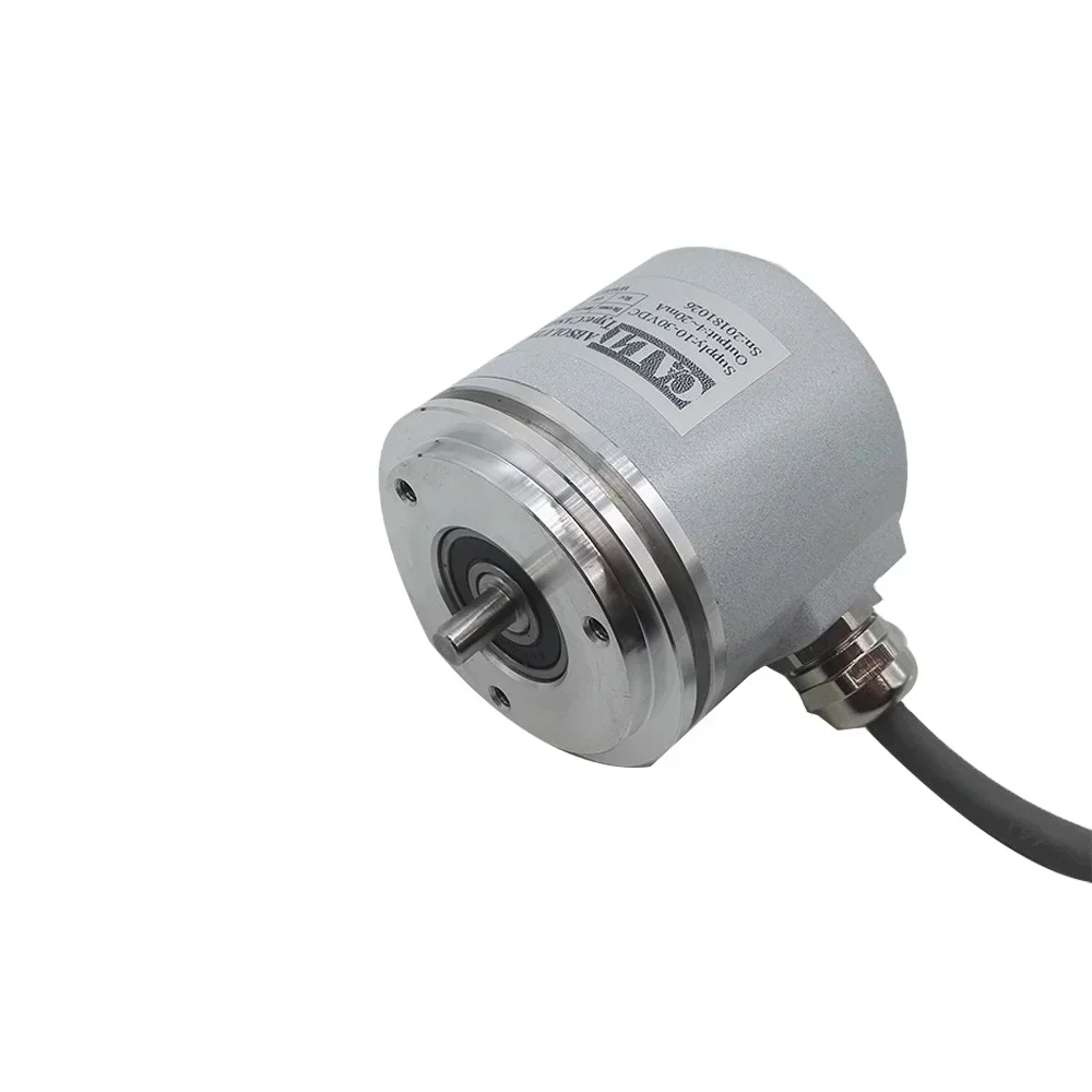 2026 NEW 4-20mA Output Single Turn 6mm Shaft Synchro Flange 12 Bits 4096 Absolute Encoder CAS60S12E6LB 12 Bit  Encoder