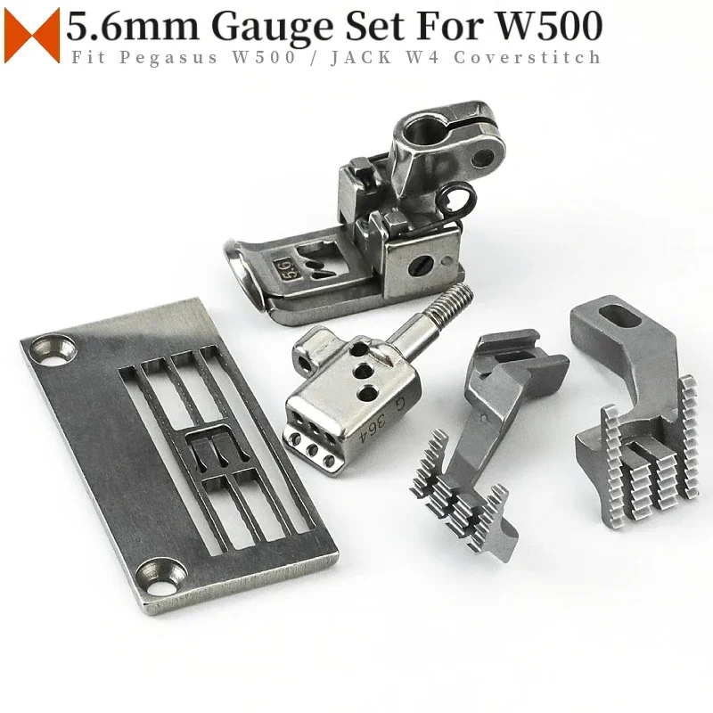 5.6mm Gauge Set Fit Pegasua W561, JACK W4, Zoje W562 Flat-Bed Coverstitch Interlock Sewing Machines