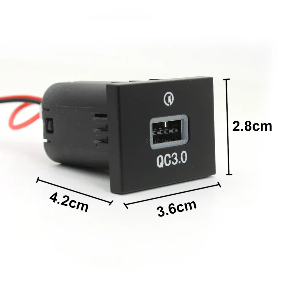 Car Quick Charger QC3.0 USB Interface for Cell Phone Charger For Ford FOCUS 2004-2010 Auto Accessories