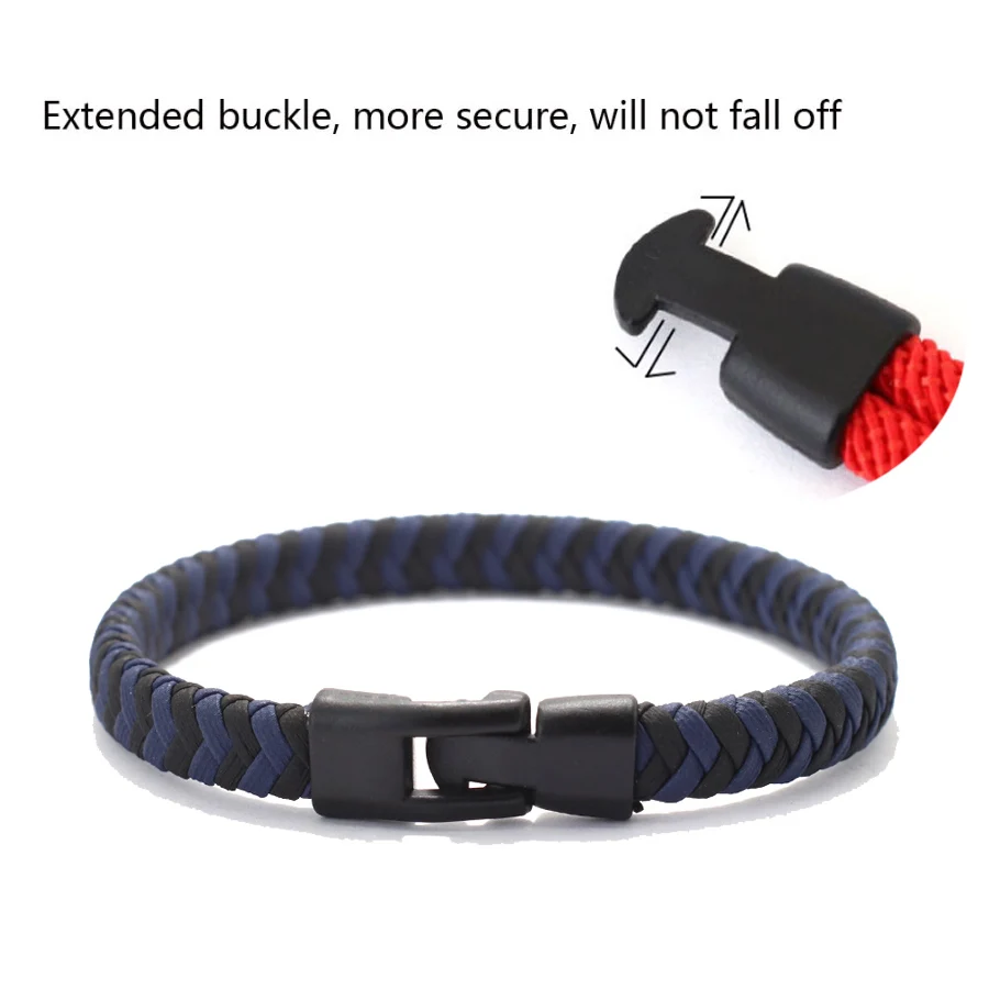 Mode Handgemachte Geflochtenen Seil Armband Armreif Männer Minimalistischen Outdoor Sport Camping Radfahren Armband Pulseria Hombre Zubehör