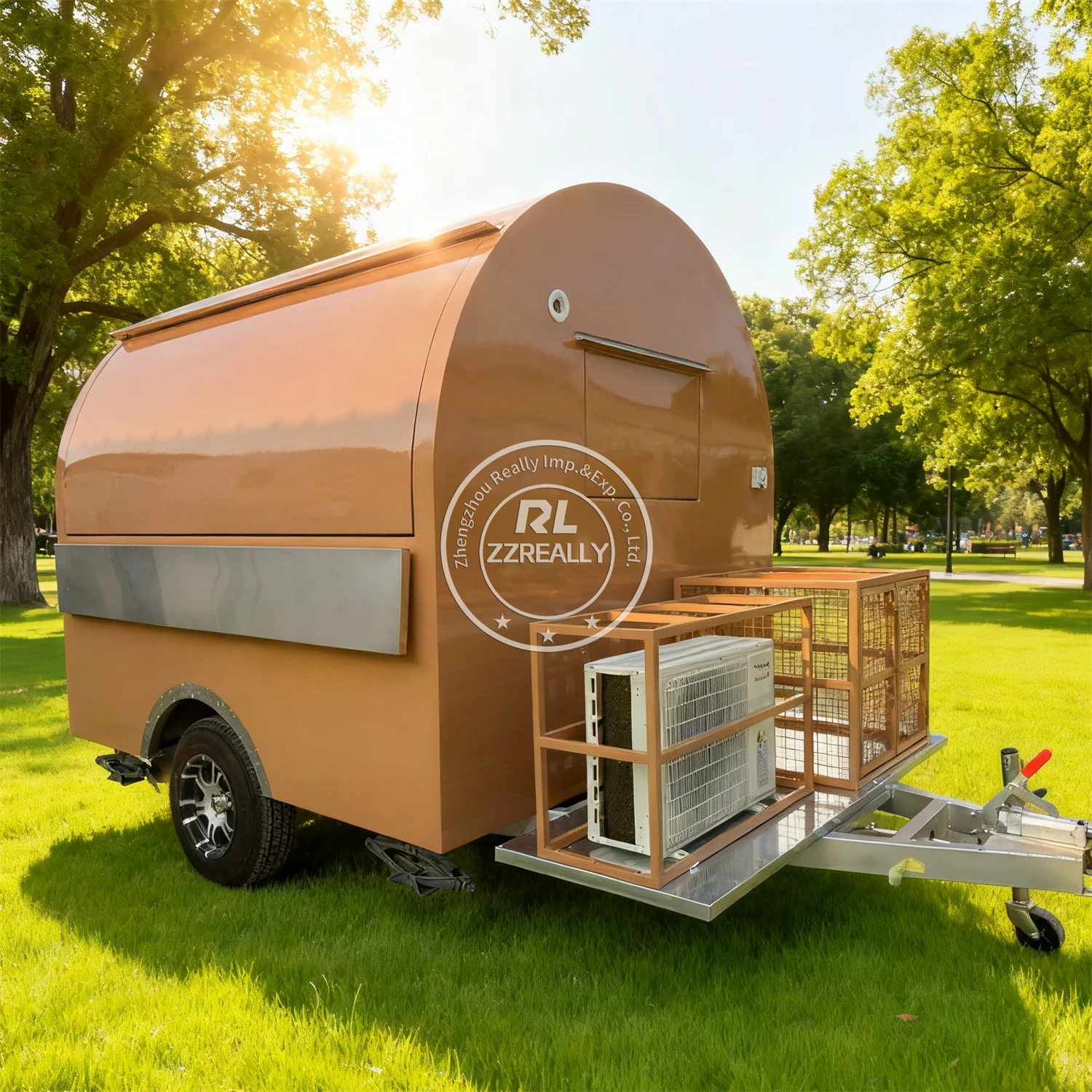 

Concession Coffee Kiosk Customizable Catering Trailer Mobile Kitchen Hot Dog Cart Street BBQ Food Truck Trailer For Sale