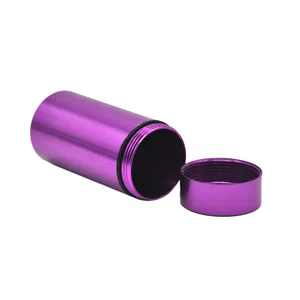 Jarra de metal portátil para ervas, tabaco, hermética, à prova d'água, recipiente de armazenamento, caixa de armazenamento, acessórios de fumaça 10 principais vendas garrafa para fumar - №3