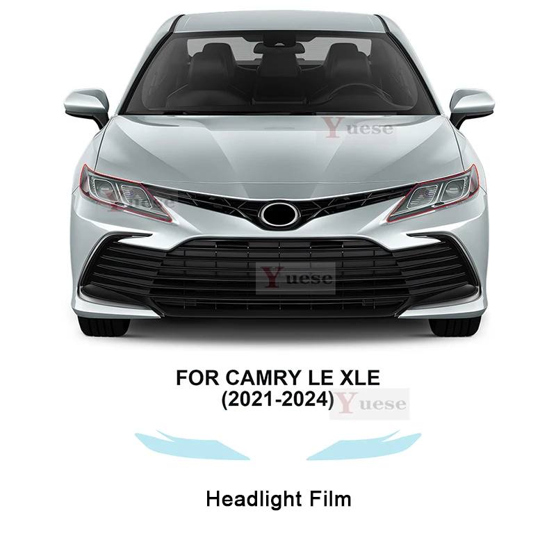 

For CAMRY LE XLE 2021 2022-2024 Car Protection Film Headlight Mirror Film TPU Clear Anti Scratch Sticker