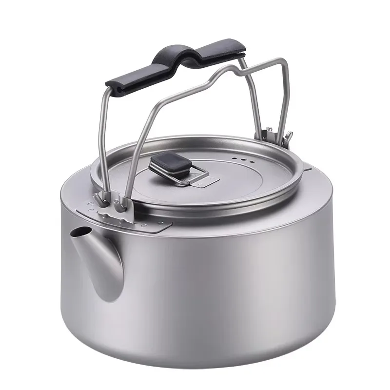 

Kettle Titanium 0.6L/1L Portable Outdoor Coffee Camping Hiking Picnic BBQ Kettle