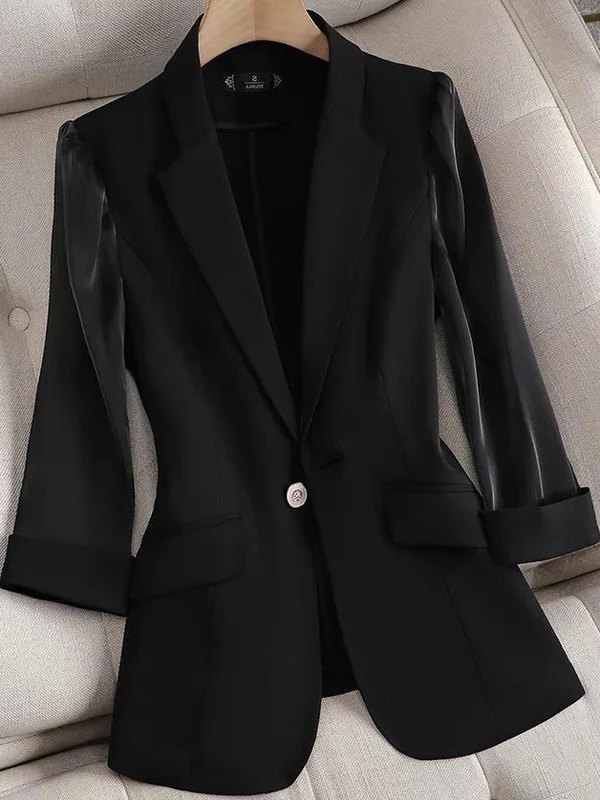 

Pink Lightweight Casual Sle Seven-Quarter Sve Women's Spring Summer New Faion Design Good Quali Polyester Fiber