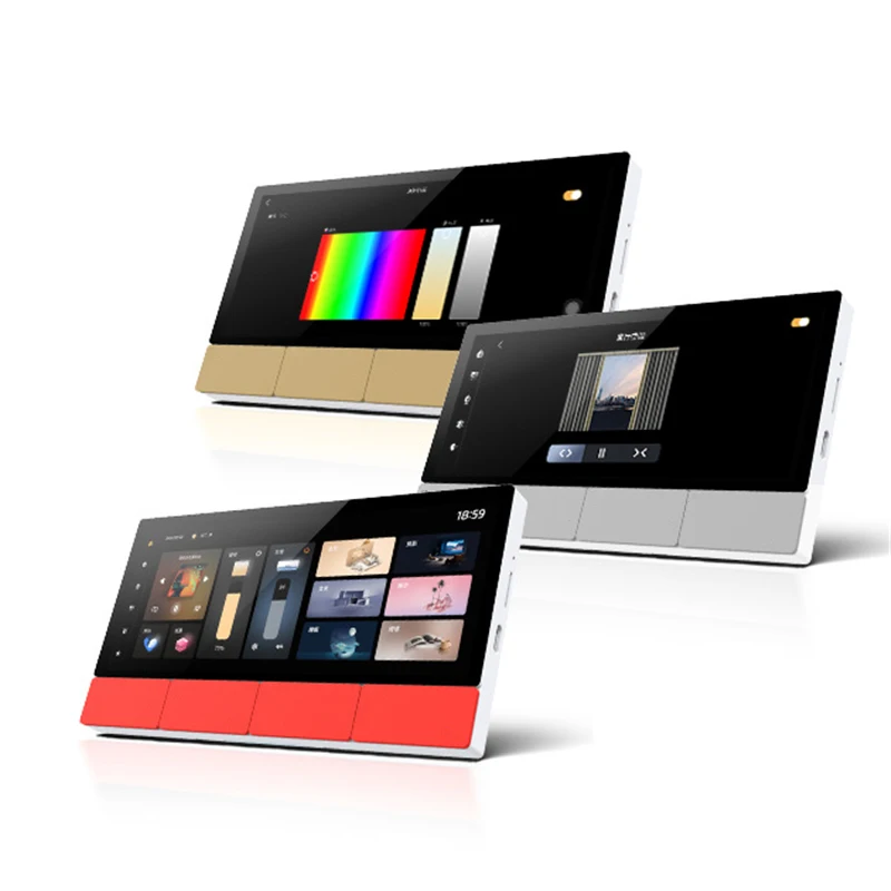 TUYA Smart Device Scene Central control panel built-in ZIGBEE gateway IR Home Bluetooths Audio wall Amplifiers Android 11 system