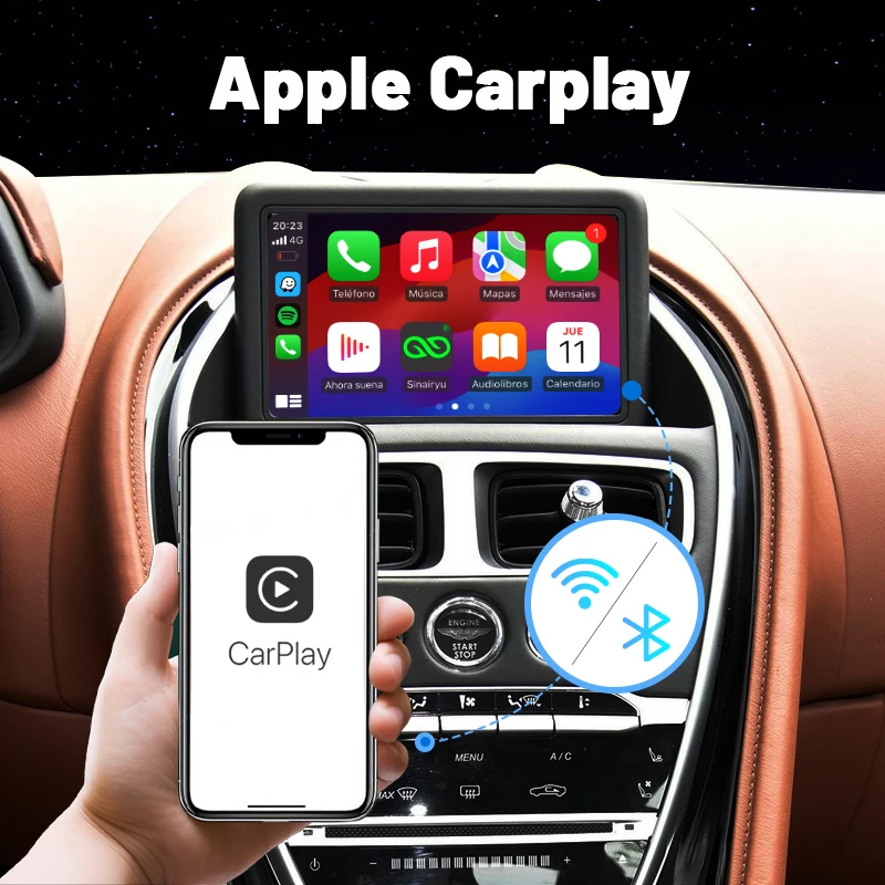 Sinairyu-Wireless Apple CarPlay, Módulo Android Auto para Aston Martin DBS 2015-2018 NTG 5.0, telefone Android, Kit de Retrofit do Jogo de Carro