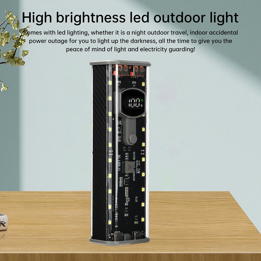 溶接不要 21700 バッテリーボックス ミニ UPS PD急速充電対応 ポータブル電源 DIY メカ 透明バッテリーケース