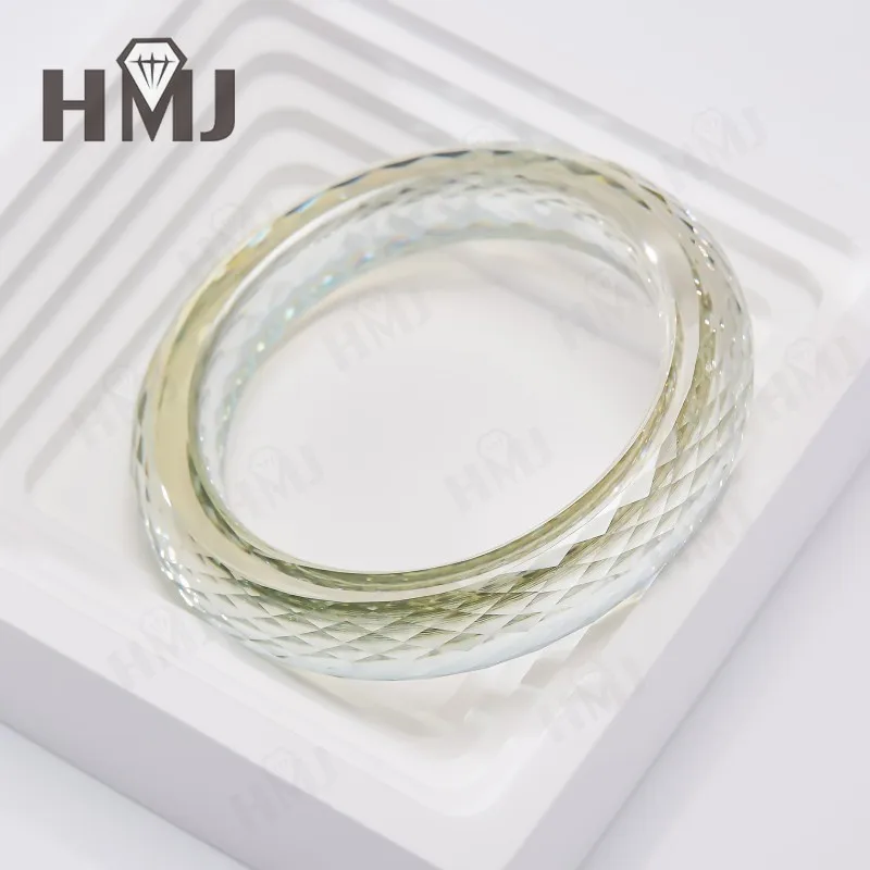 

Moissanite Bangle White Color Full Size for Woman Man Anniversary Party Gift with GRA Certificate Fine Fashion Jewelry Charms