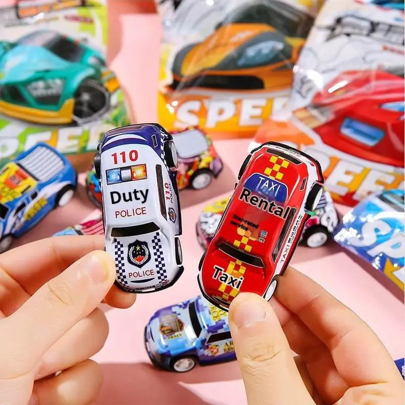 

Cartoon Mini Racing Toy Surprise Blind Bag Children Boy Pull Back Racing Car Simulation Model Tin Car Blind Bag Toys Random Gift