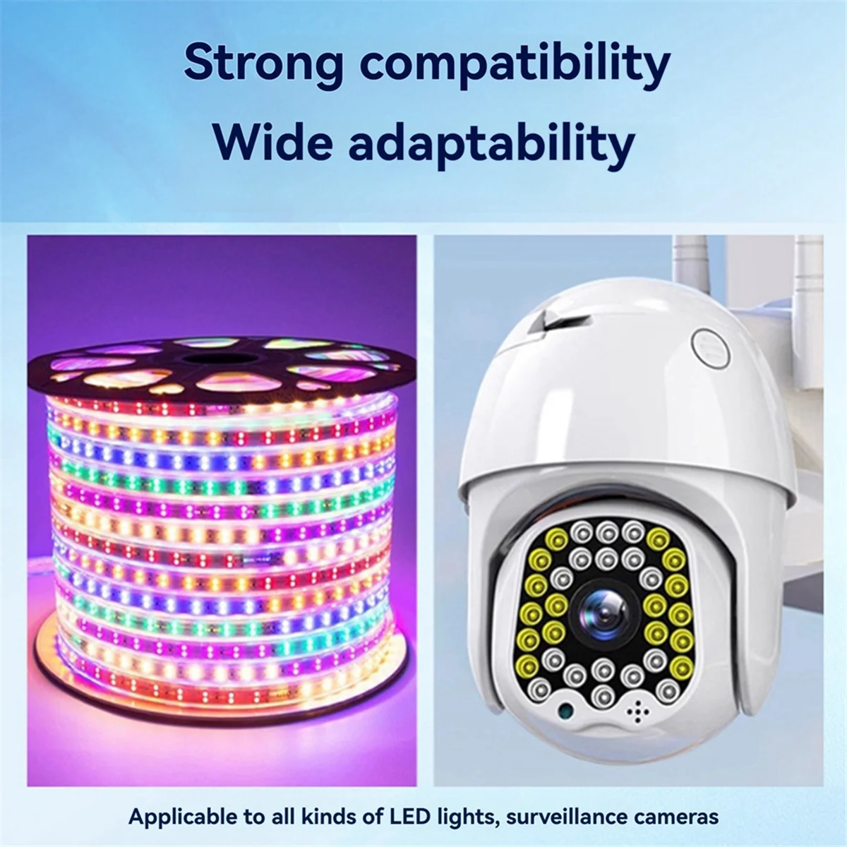 2025 New 12V 2A Waterproof Power Supply Adapter Outdoor Rainproof Surveillance Adapter for DC Camera LED Strip Switching US Plug