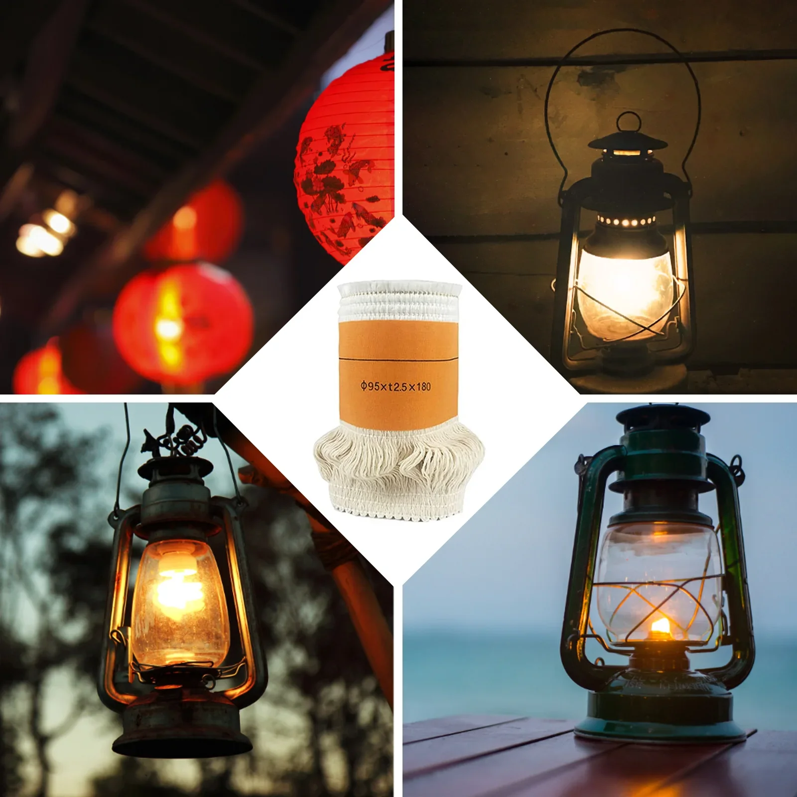 Kerosene Furnace Core Replacement Lamp Core Burn-resistant Burning Stoves Core Oil Lamp Cores Kerosene Light Wicks