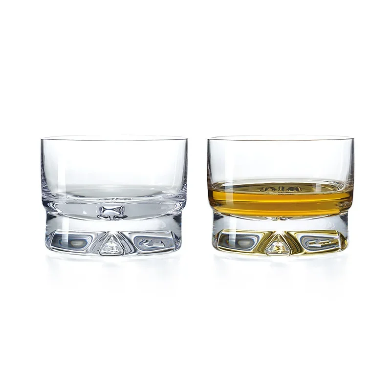 Clear Crystal Best Single Malt Whiskey Glass Rock Blended Whisky Tumbler Vodka Liquor Shot Short Wine Glasses Charms Chivas Cup