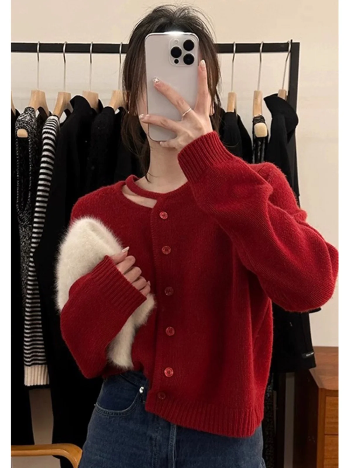 

Ele ажурный вязаный свитер ort Sle, женский модный дизайн, ощущение атмосферы, осенне-зимний женский свитер