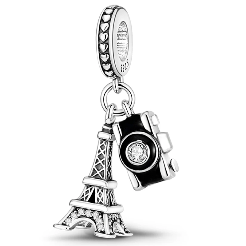 Heißer Verkauf Charms Perlen 925 Sterling Silber Farbe Bogen Kreuz Lebensbaum Perlen Fit DIY Original Armreif Charme Anhänger Schmuck