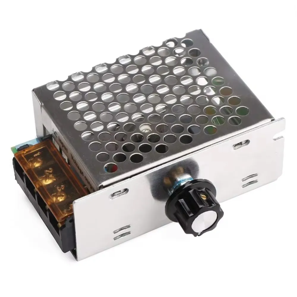 4000W 220V AC SCR Voltage Regulator Dimmer Electronic Temperature Regulator Electric Motor Speed Controller Thermostat Regulator